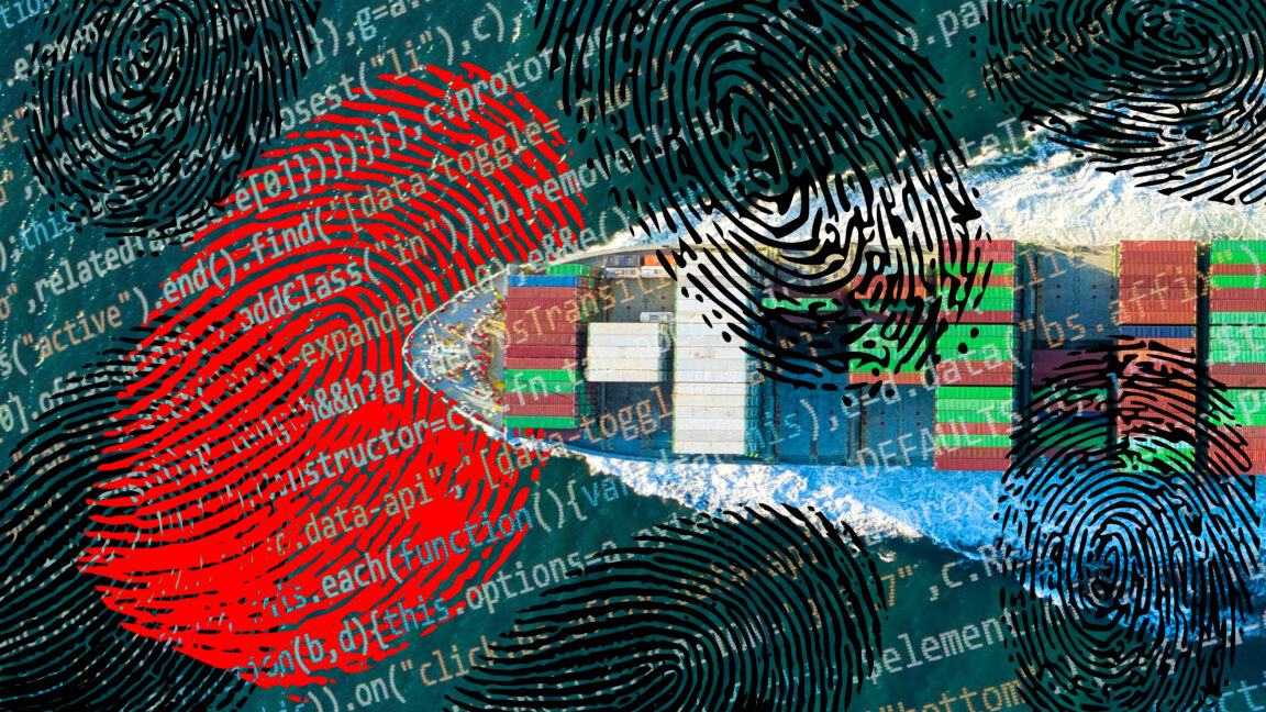Concept art of a hooded hacker figure at a laptop with code and a surveillance eye motif representing Google's undercover infiltration of TeamPCP