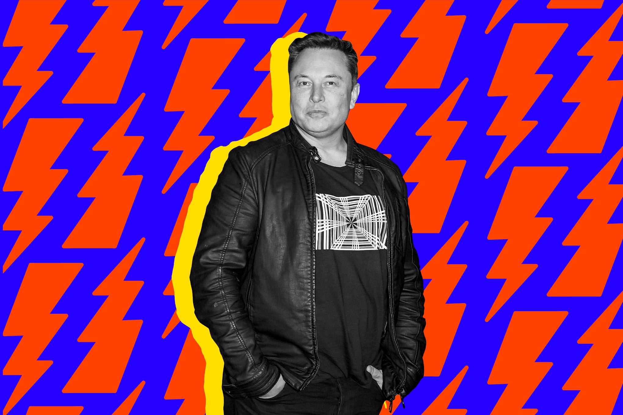Elon Musk speaking at an event, photographed for The Verge by Laura Normand