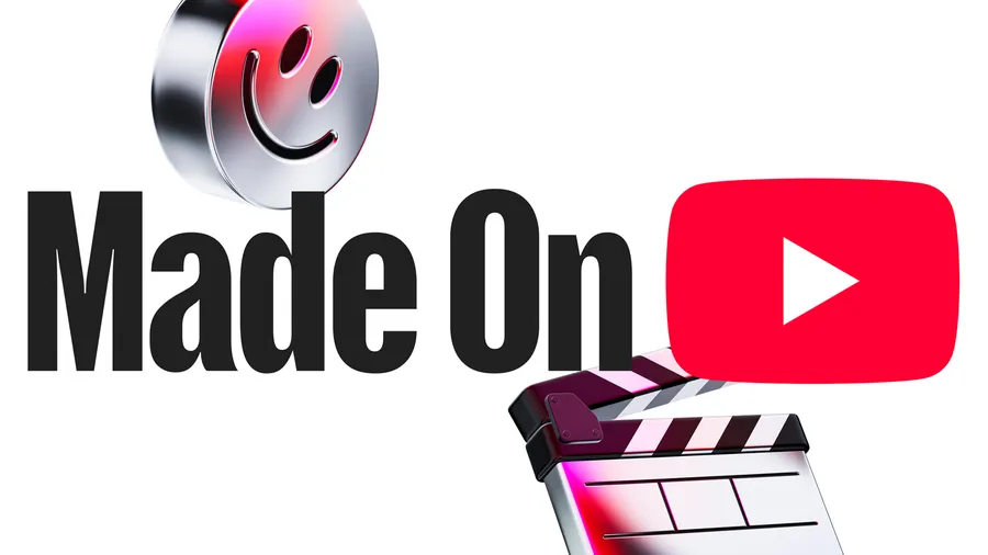 Made on YouTube event artwork featuring the YouTube logo alongside AI-themed visuals